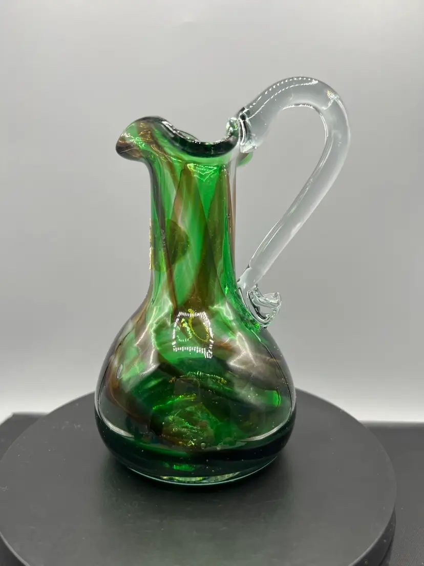 Small Art Glass Pitcher
