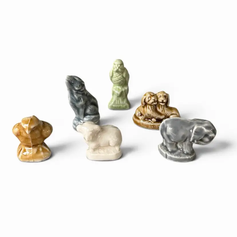 6 Various Mini Wade Porcelain Figurines