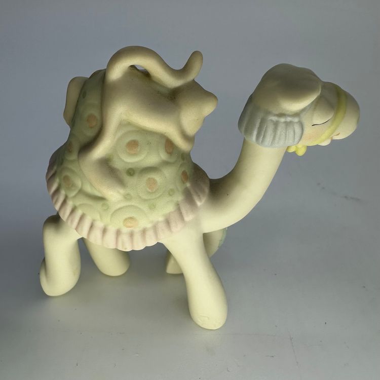 Vintage NIB Enesco Precious Moments Porcelain Camel & Monkey Figurine