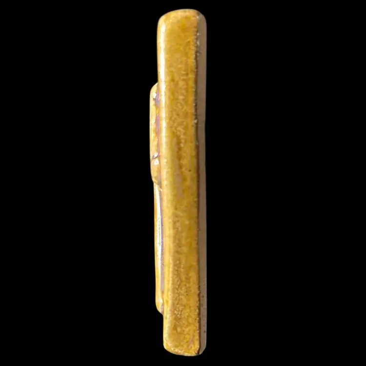 #01 - Emu Tile - Honey Glazed - Bear - High Fire Ceramic: 4”x 4”