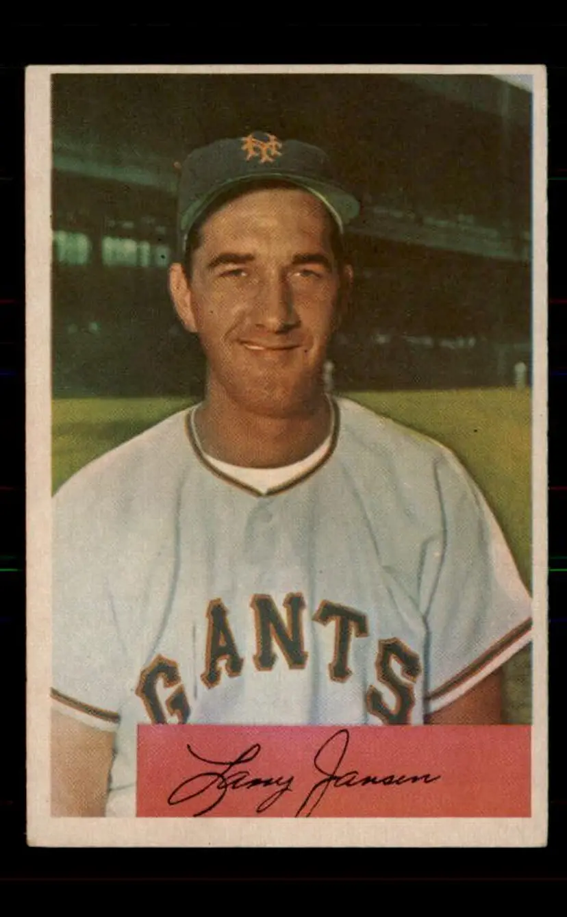 1954 Bowman #169 Larry Jansen - (pk-tl3) - New York Giants