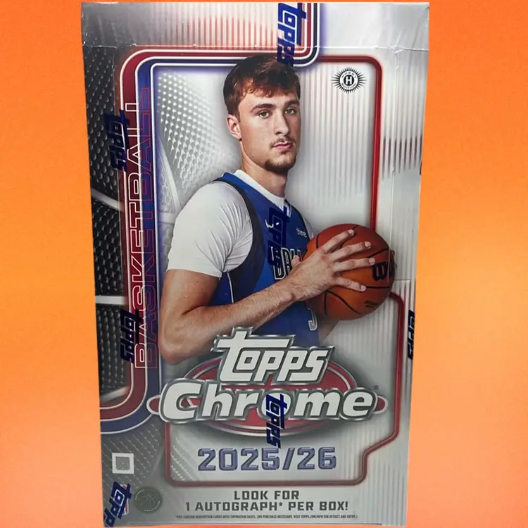 2025/26 Topps Chrome Basketball 6 Hobby Box PYT Live Rip #2 MBB1741