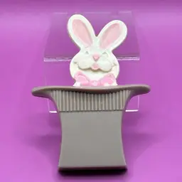 Avon Rabbit Bunny In Hat Brooch Pin Vintage Easter