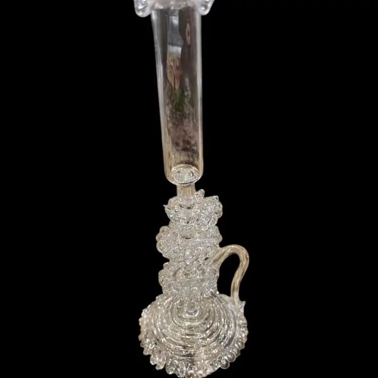 Blown Glass Small Candle Holder