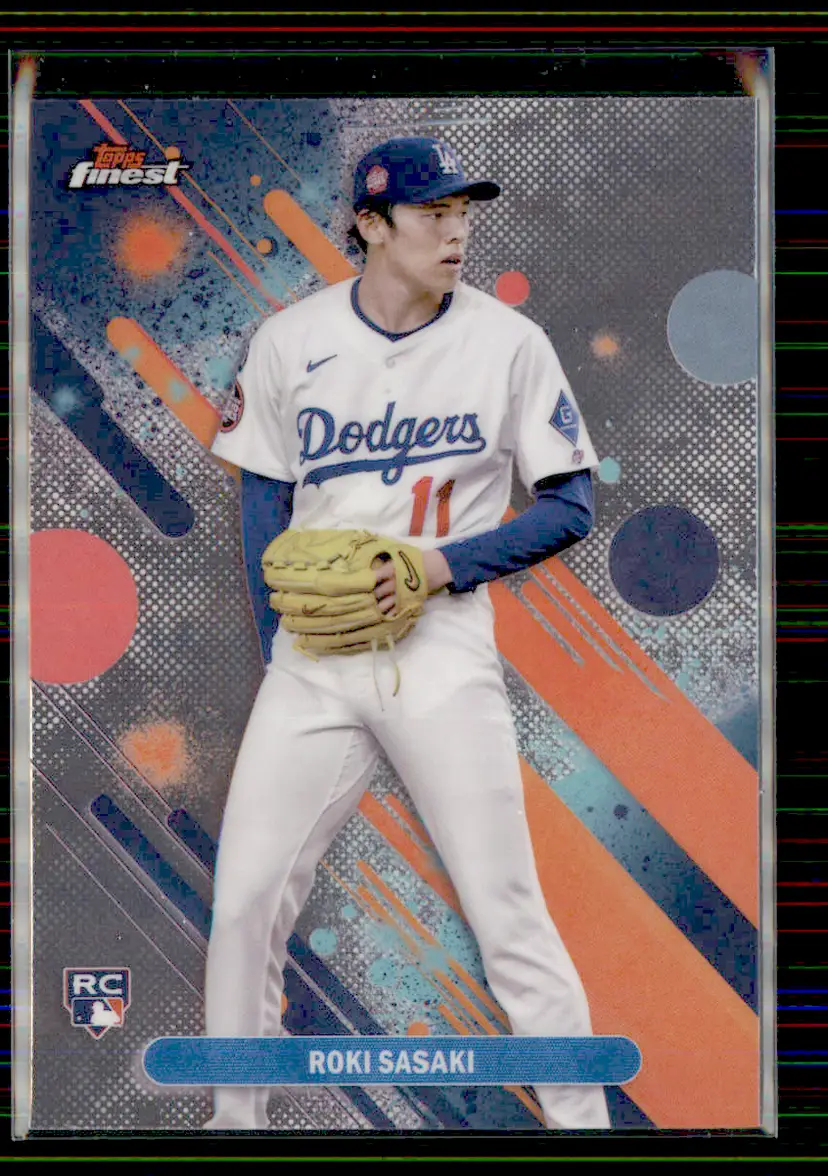 Roki Sasaki 2025 Topps Finest #40 - Los Angeles Dodgers - (153-255)
