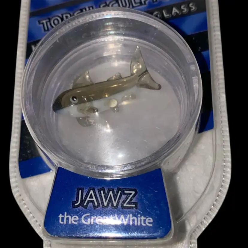 33% Off Sale- Limited Edition Looking Glass Torch Sculpture Jaws The Great White Front And Back Photos (was $12)