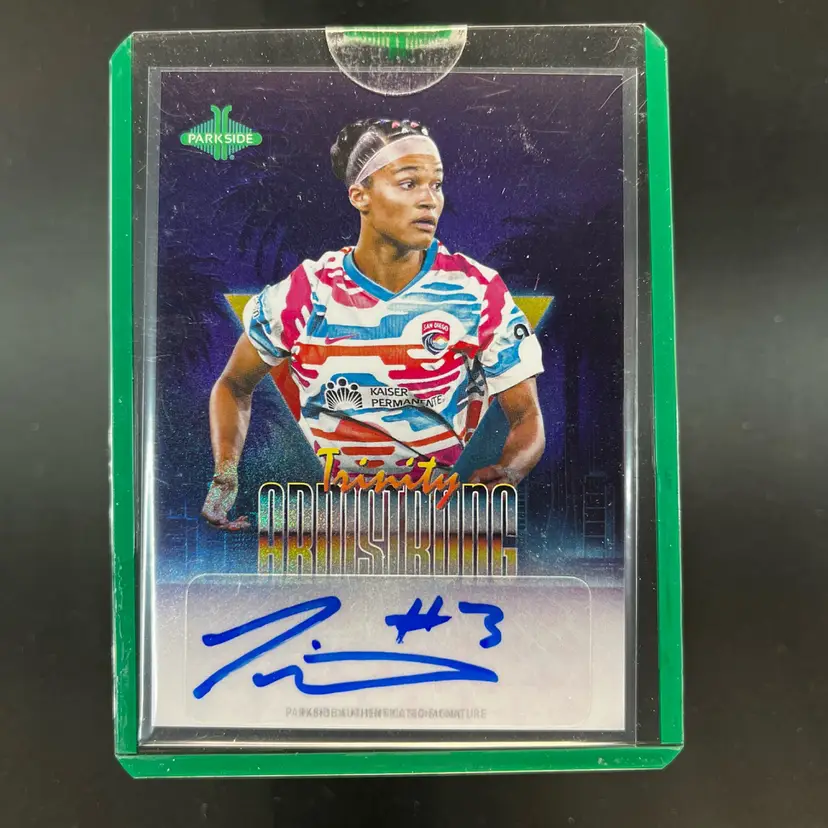 Trinity Armstrong 2025 Parkside Retro Rookie Signature Series Autograph /89 Soccer Card