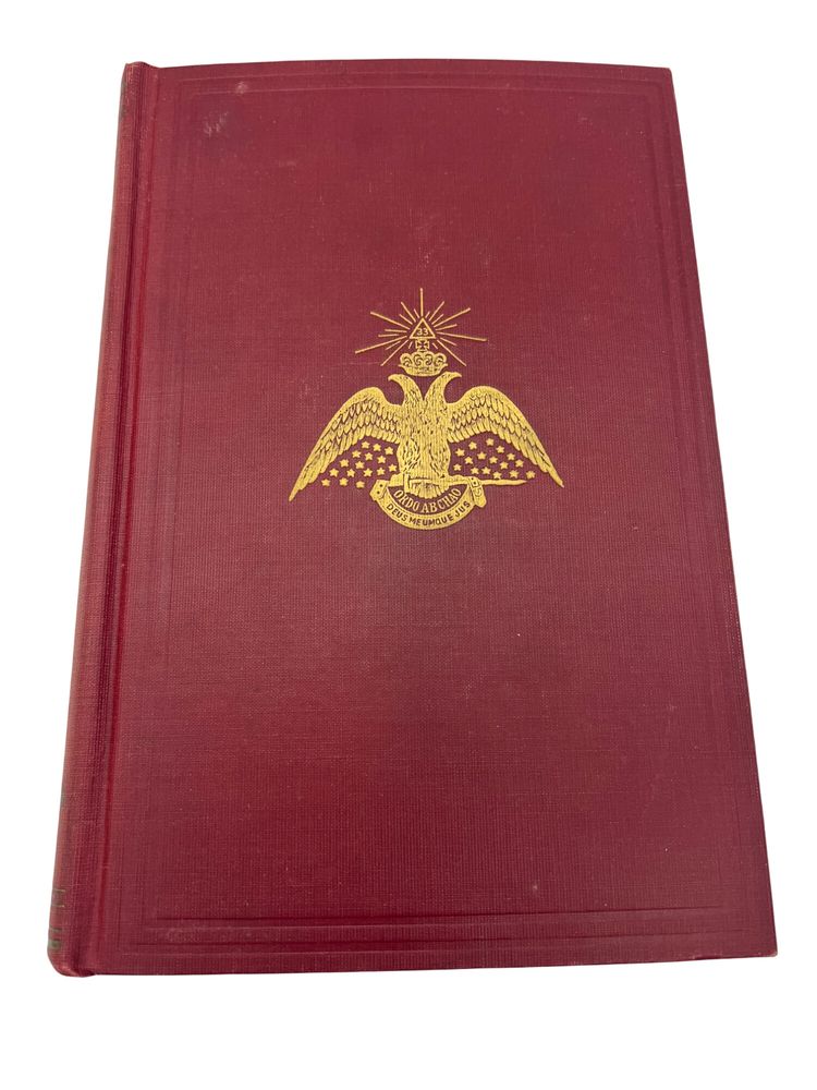 Morals and Dogma Albert Pike 1947 reprint Scottish Rite Freemasonry HC red cloth