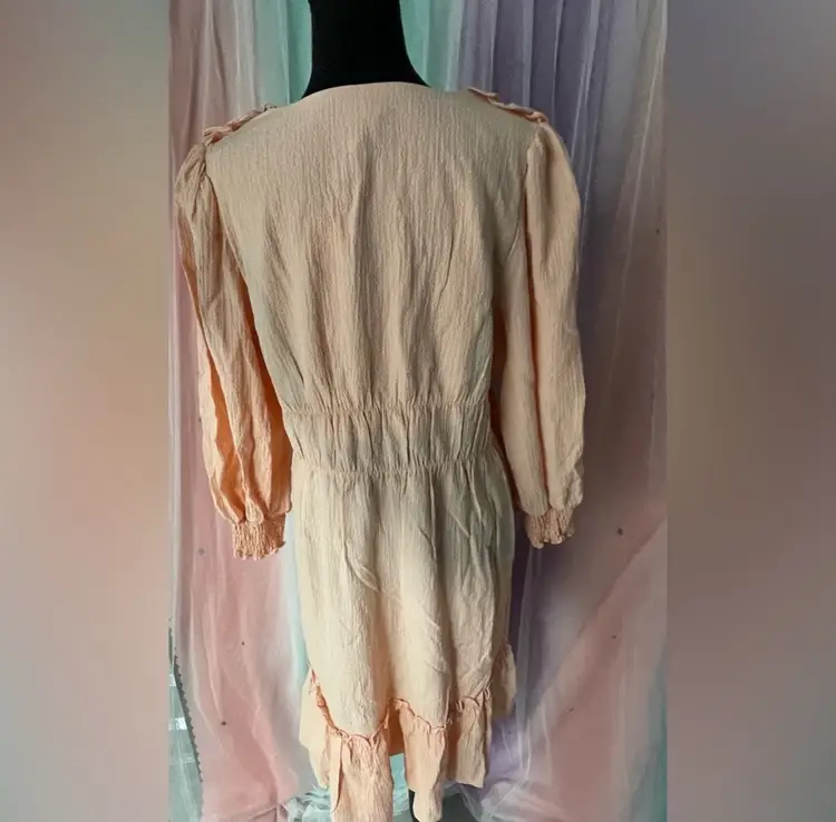 NWT Calvin Klein Peach Gauze Dress