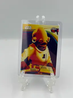 2025 Topps Chrome Star Wars Admiral Ackbar Kyber Light Case Hit SSP #KL-1
