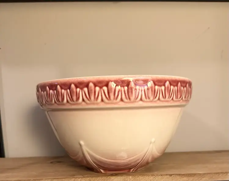 Longaberger American Craft 8" Paprika Mixing Bowl Excellent Condition