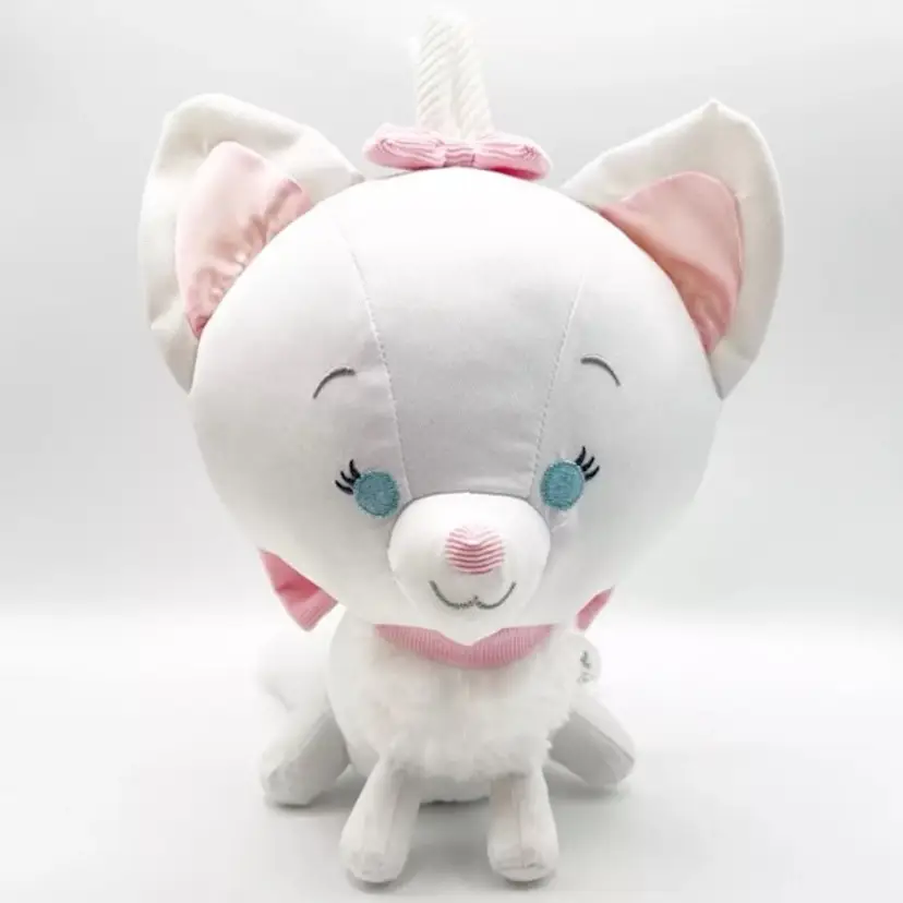 Disney Parks Aristocats Marie 12 Inch Plush Cat Big Head White Stuffed Animal