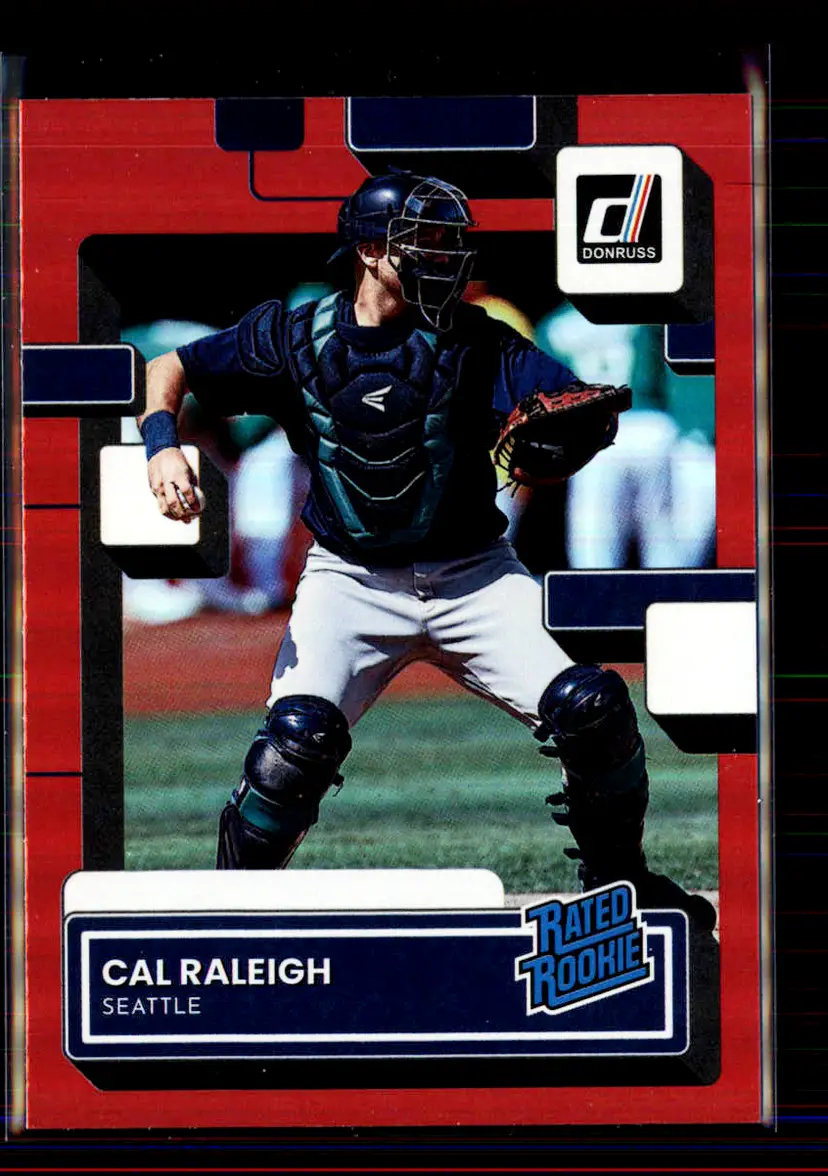 Cal Raleigh 2022 Donruss Holo Red #39 - Seattle Mariners - (2-91)