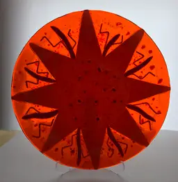 Art glass platter