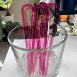 Mini Trellis Transparent Fuchsia - 7.5x1.5