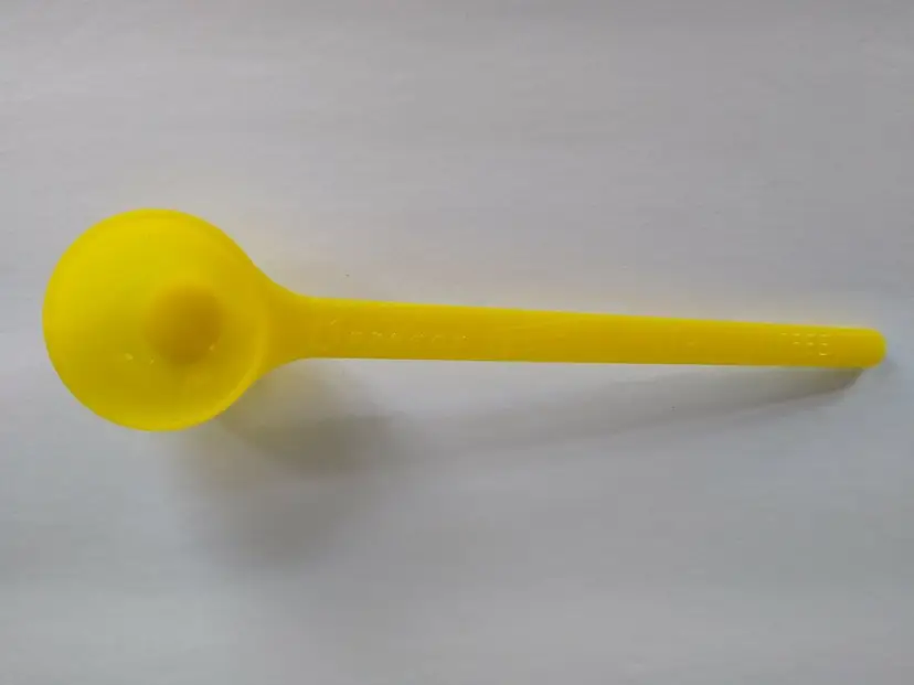 Bordens Instant Coffee Rich Roast Hard Plastic Spoon NOS Yellow Vintage Promo