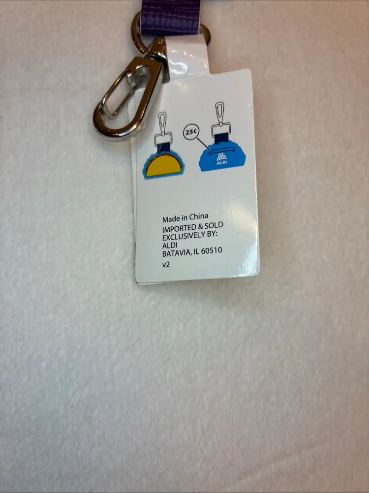 ALDI Quarter Holder Keeper Original Taco Design NEW 2019 Keychain NWT