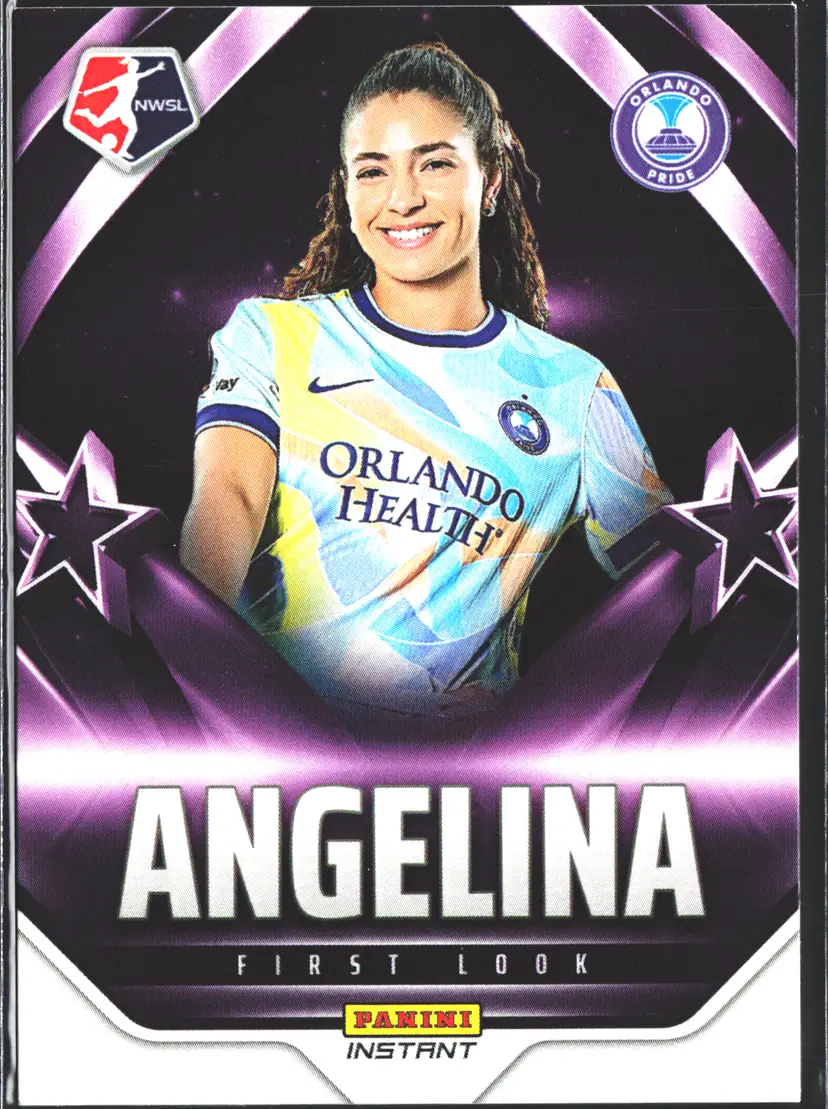 Angelina Soccer Card Limited Edition NWSL First Look 1st Panini Card - Only 169 Made! Orlando Pride
