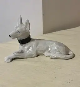 Gorgeous Lustreware Belgian Shepard Dog Japan