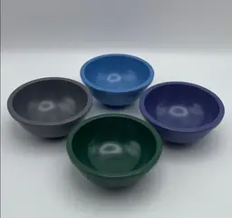 Michael Graves Design, Melamine, 4 Small Bowls for Cooking Ingredients, Sauces. 3.25” Also use for Camping or in Play Kitchen:)