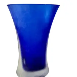 083. Björn Ramèl Blue Seaglass Vase