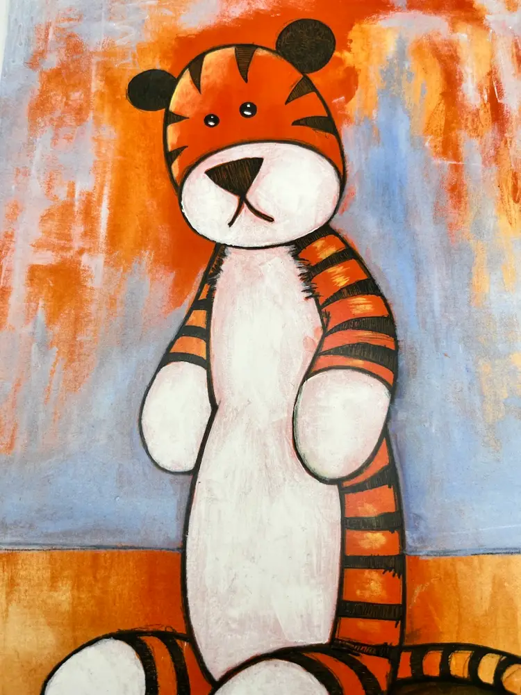 Cute Stuff Tiger Art Print By Kevin Eslinger