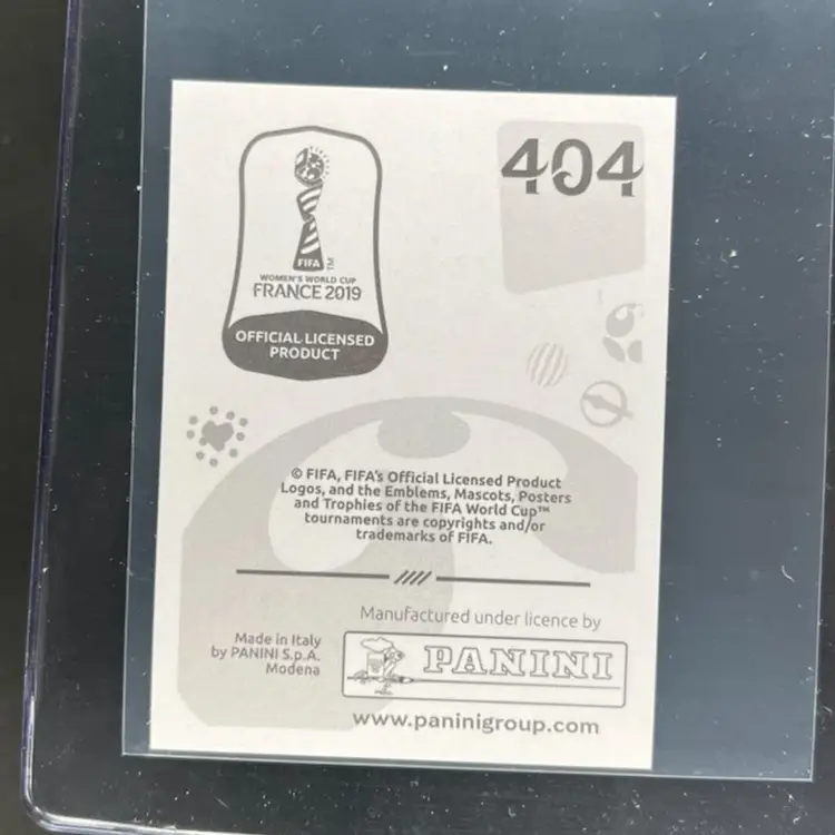 USA Crest 2019 Panini Women’s World Cup Sticker USA Soccer Card