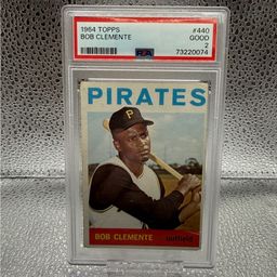 Roberto Clemente - 1964 Topps world series- PSA 2