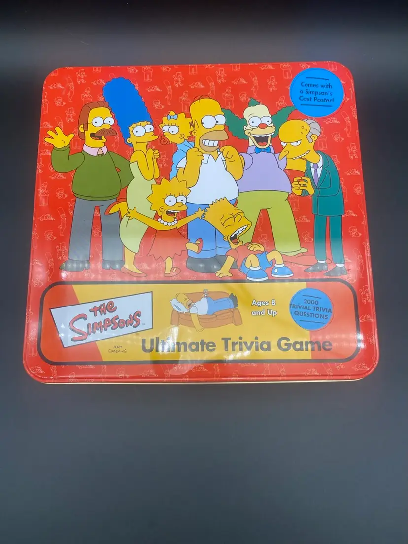 The Simpsons Ultimate Trivia Game - Complete - 2002 Cardinal