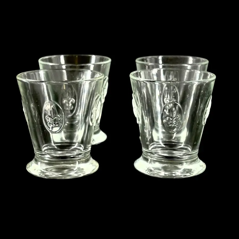 Cocktail Rocks Glass 4pc Set 8oz 
La Rochere Glassworks France Fleur De Lis