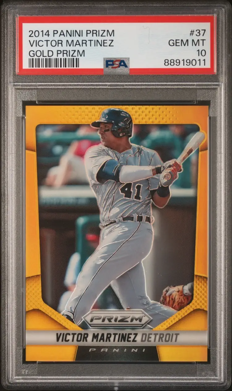 Victor Martinez Pop 1 PSA 10 2014 Panini Prizm Gold Prizm /10 #37 Detroit Tigers