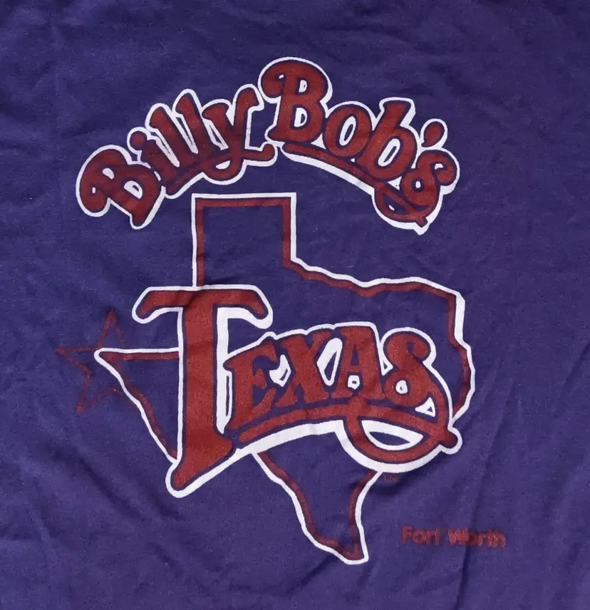 vintage Billy Bob's HonkyTonk Texas t-shirt rare purple 50/50 country cowboy bar