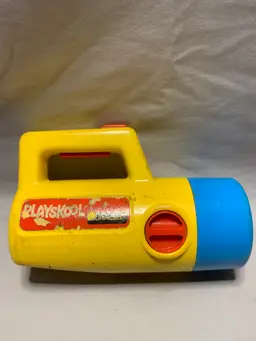 Vintage 1986 Playskool Duracell Flashlight Color Change Lenses Tested Works