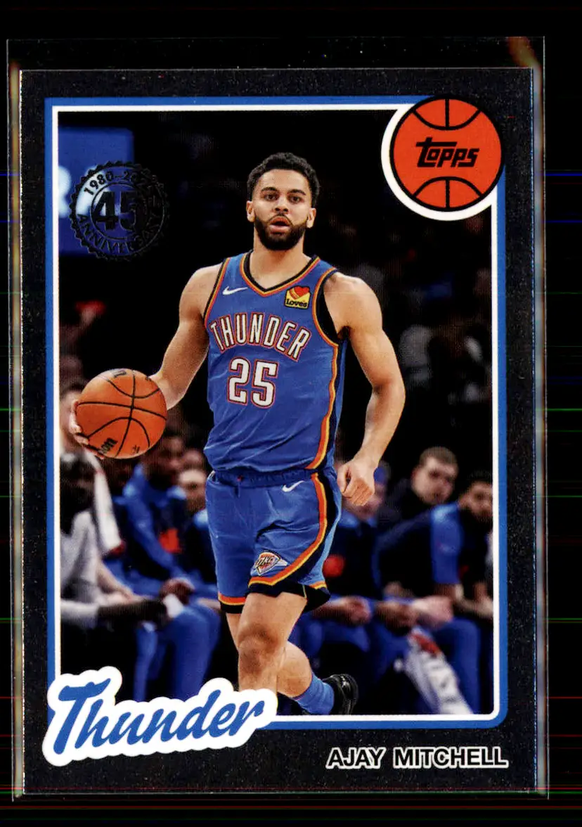 Ajay Mitchell 2025-26 Topps 1980-81 Topps Basketball 45th Anniversary - (135) - Oklahoma City Thunder