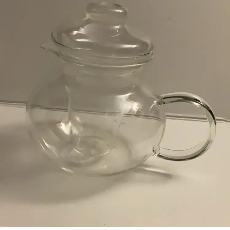 Clear Sluming Glass Teapot