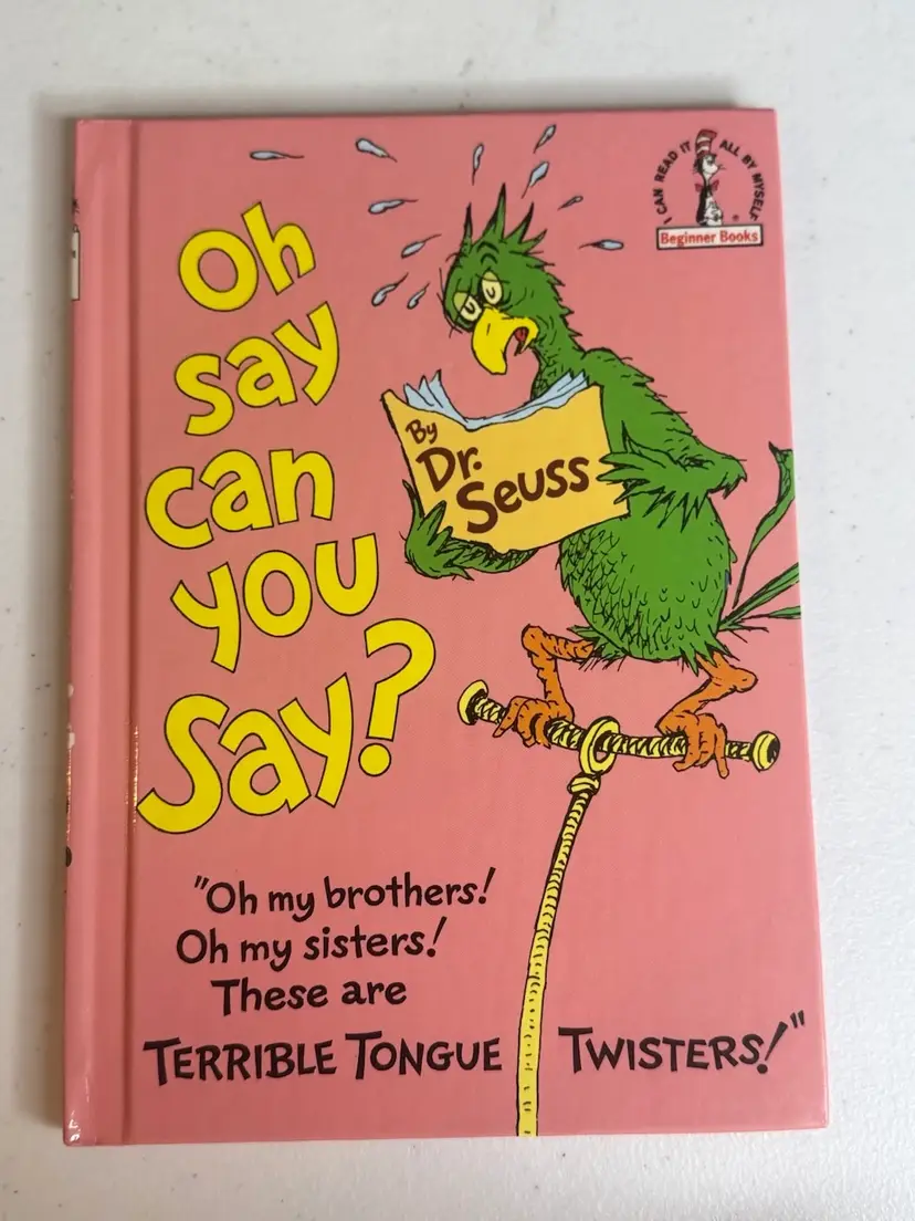 Vintage Dr. Seuss ‘O Say Can You say’ Hard Cover 1979