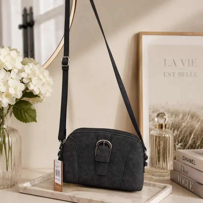 B.o.c. Born Boc Gray Crossbody Purse Bag Adjustable Strap 55%OFF
