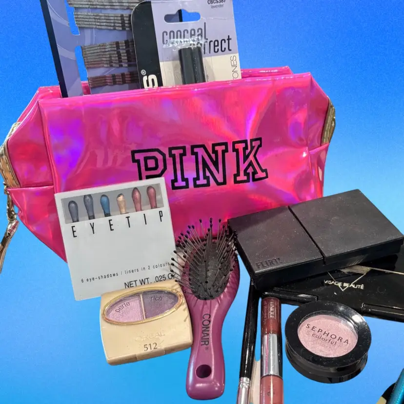 💖 Victoria’s Secret PINK Makeup Bag & Various Brand Beauty Bundle 💖
