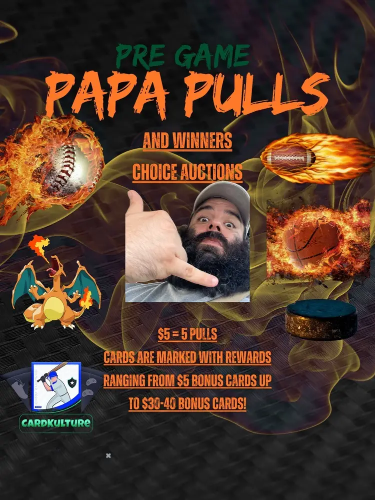 Pre game Papa Pulls 🤙