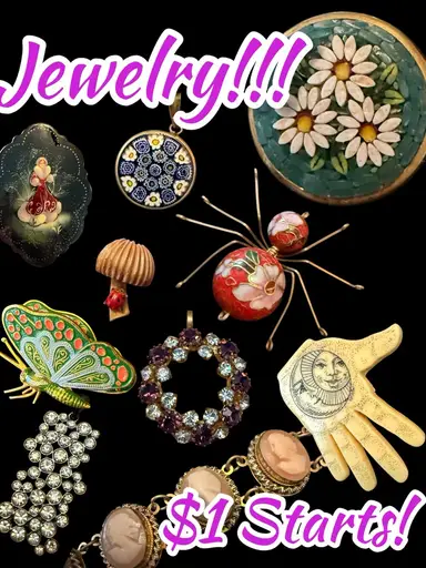 Micro Mosaics, Hat Pins, Murano, Austrian Crystal, Cloisonné!!!