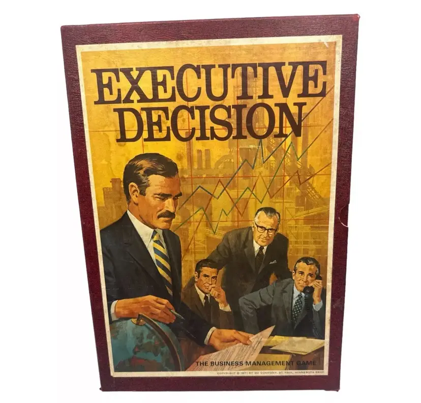Vintage 3M Brand Executive Decision. The Business Management Game. 1971.