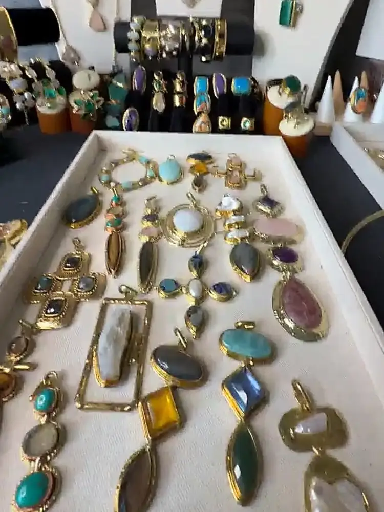 How about them jewels? Glass, sterling, Joan Rivers and semi-precious stones