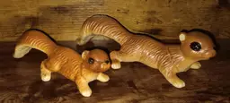 Vintage Mom and Baby Squirrel Made in Japan