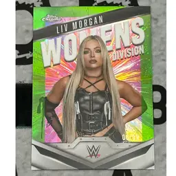 2025 Topps Chrome Women’s Division Liv Morgan Green 06/99