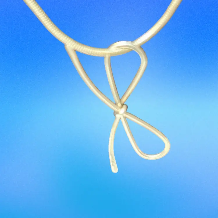 Silver Bow Necklace