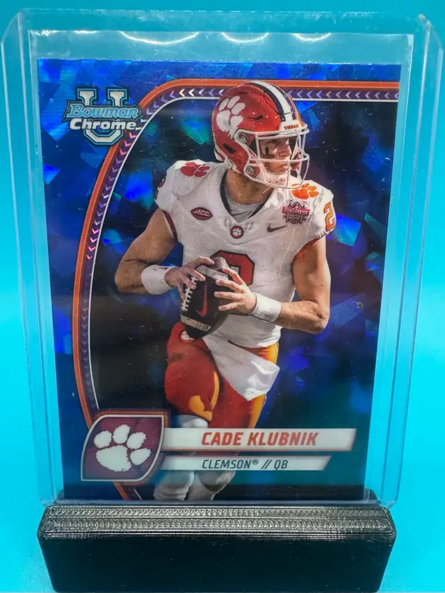 Cade Klubnik Bowman Chrome U Sapphire Clemson Tigers