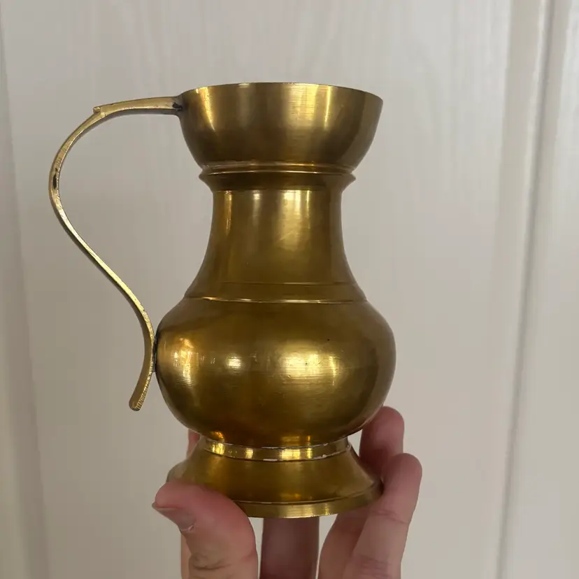 🐇Vintage Solid Brass Small Pitcher
