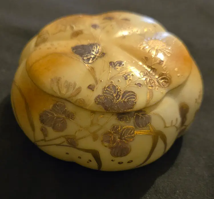 Vintage Japan Vanity Box Trinket Box Signed