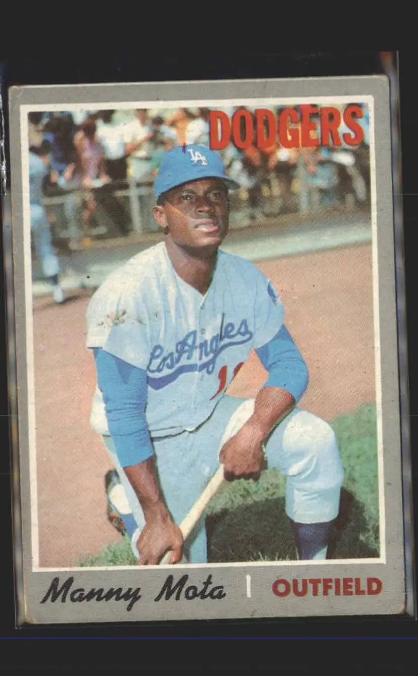 1970 Topps #157 Manny Mota - (137) - Los Angeles Dodgers