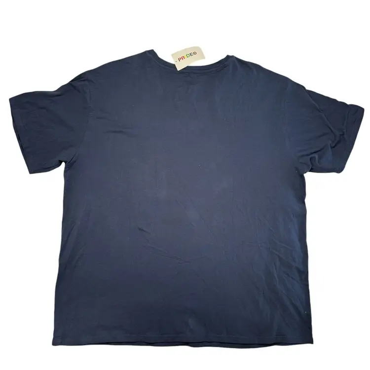 Love is Love *NEW* Pride Navy Blue Rainbow Short Sleeve Tee Size 2X Unisex Adult